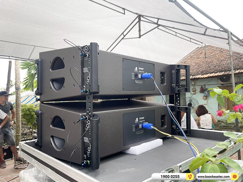 Lắp đặt dàn Line Array Actpro sự kiện, đám cưới trị giá 106tr cho anh Đại tại Hà Nội (Actpro KR208F, Actpro KR28, TD2.18, QD4.13, MG10XU, DSP48,…)