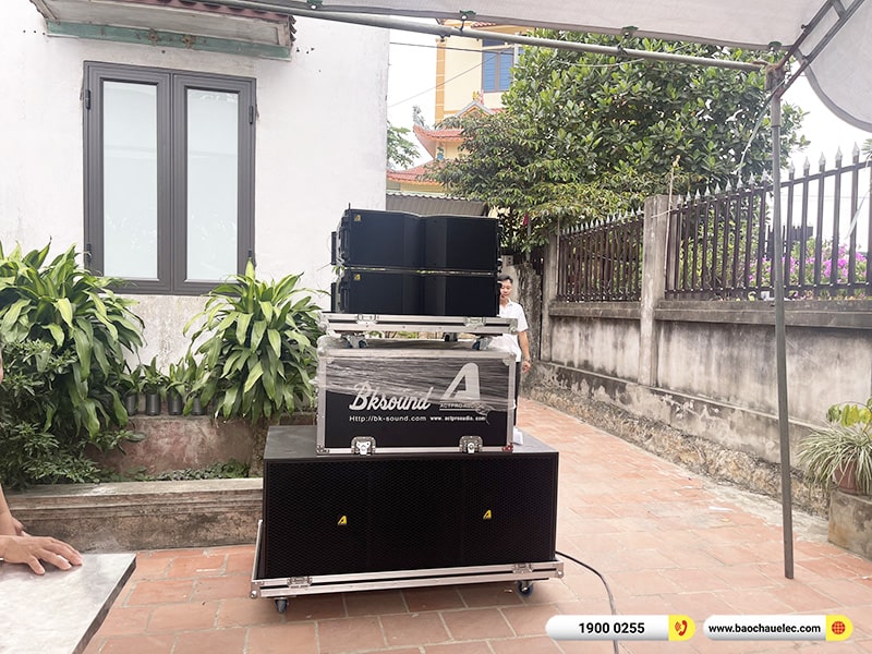 Lắp đặt dàn Line Array Actpro sự kiện, đám cưới trị giá 106tr cho anh Đại tại Hà Nội (Actpro KR208F, Actpro KR28, TD2.18, QD4.13, MG10XU, DSP48,…)