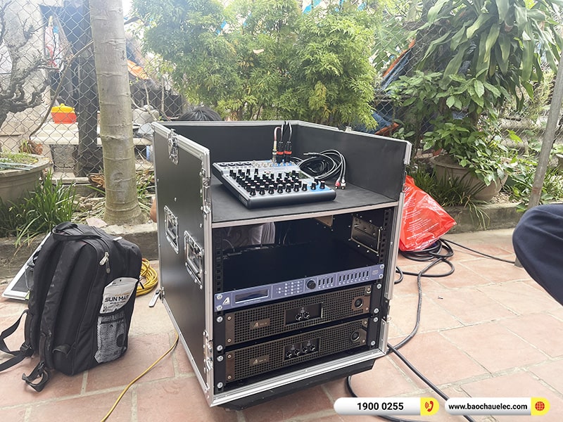 Lắp đặt dàn Line Array Actpro sự kiện, đám cưới trị giá 106tr cho anh Đại tại Hà Nội (Actpro KR208F, Actpro KR28, TD2.18, QD4.13, MG10XU, DSP48,…)