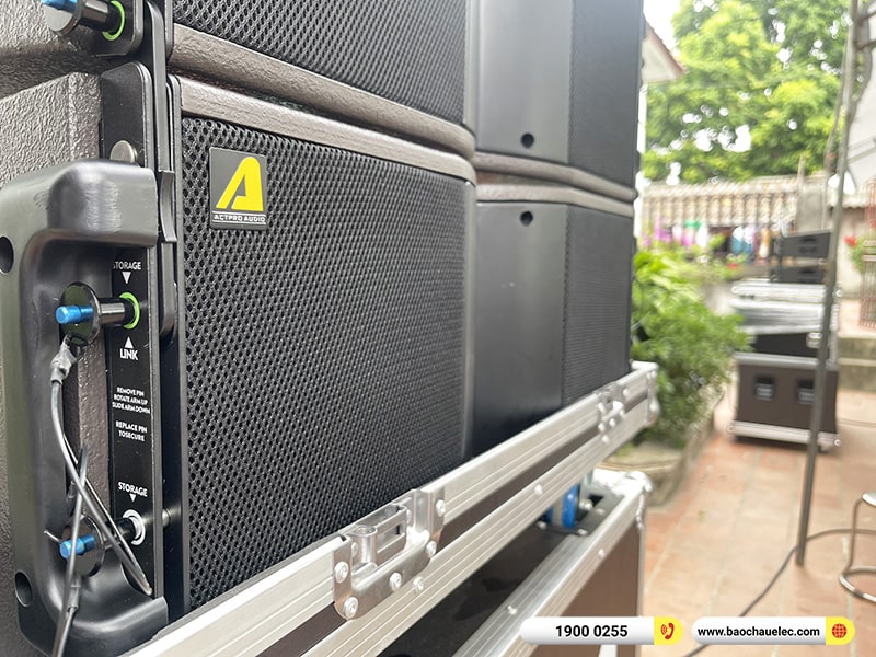 Lắp đặt dàn Line Array Actpro sự kiện, đám cưới trị giá 106tr cho anh Đại tại Hà Nội (Actpro KR208F, Actpro KR28, TD2.18, QD4.13, MG10XU, DSP48,…)
