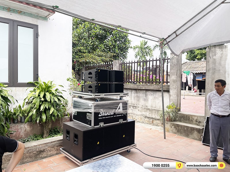 Lắp đặt dàn Line Array Actpro sự kiện, đám cưới trị giá 106tr cho anh Đại tại Hà Nội (Actpro KR208F, Actpro KR28, TD2.18, QD4.13, MG10XU, DSP48,…)
