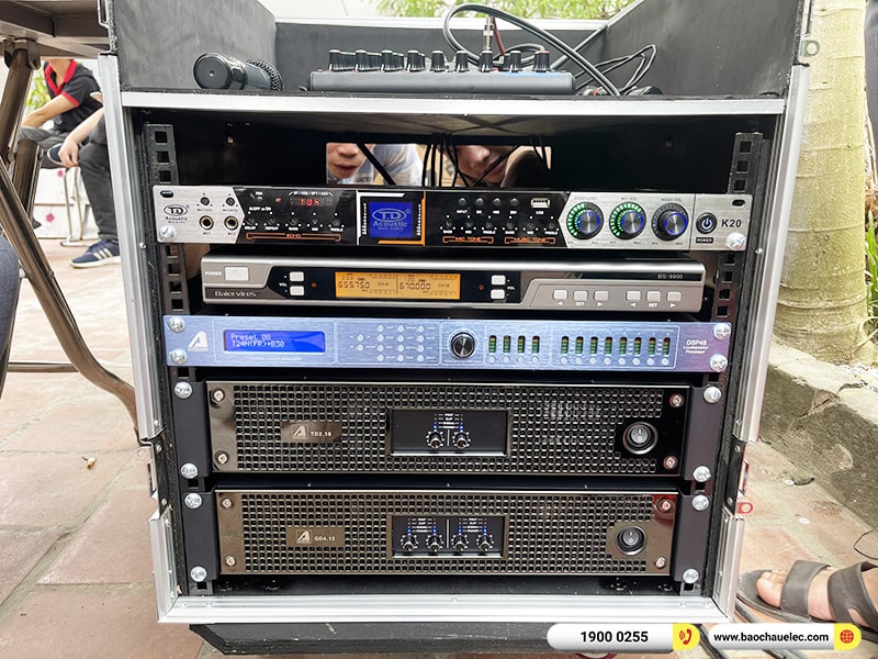 Lắp đặt dàn Line Array Actpro sự kiện, đám cưới trị giá 106tr cho anh Đại tại Hà Nội (Actpro KR208F, Actpro KR28, TD2.18, QD4.13, MG10XU, DSP48,…)