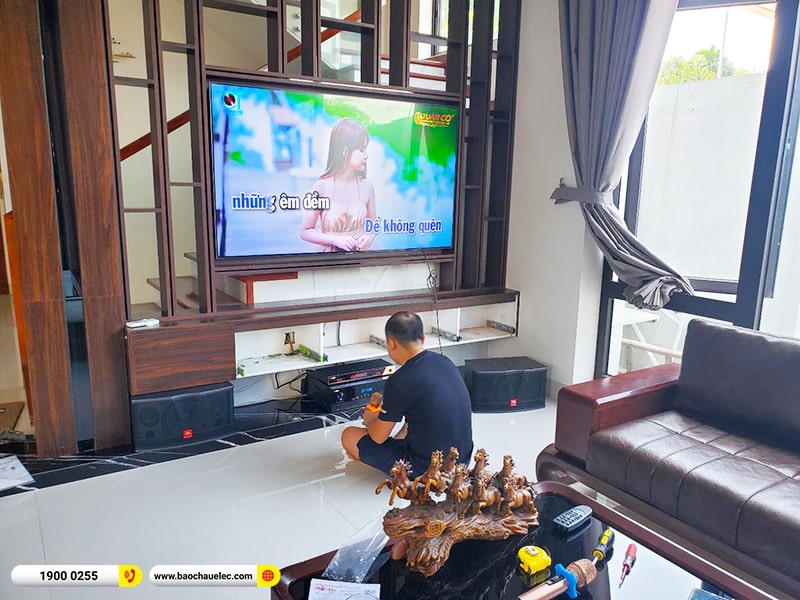 Lắp đặt dàn karaoke JBL hơn 23tr cho anh Minh tại Hà Nội (JBL CV1852T, BIK BJ-A88, BIK BJ-U600) 