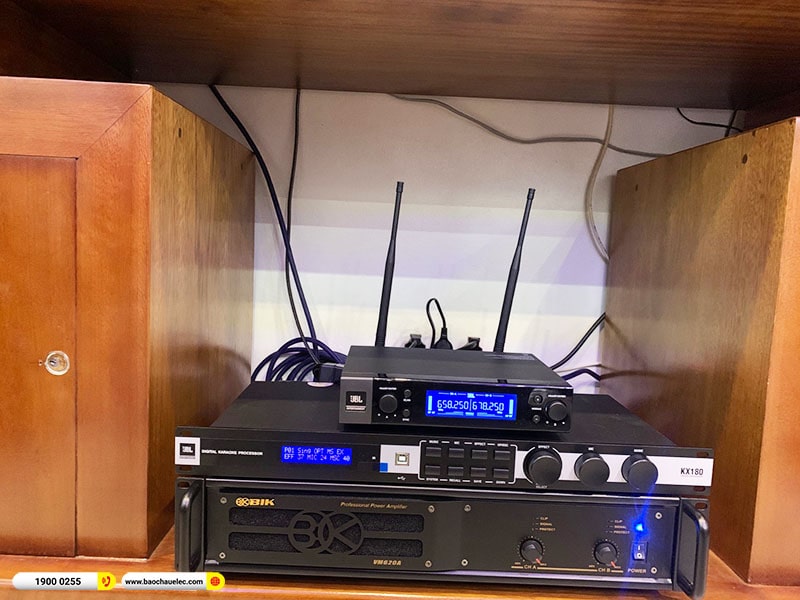 Lắp đặt dàn karaoke trị giá khoảng 60 triệu cho anh Thụy tại Hà Nội (BMB CSS 1212SE, VM620A, KX180A, Klipsch R120SW, JBL VM200) 