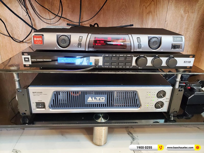 Lắp đặt dàn karaoke trị giá hơn 50 triệu cho anh Trung tại Hà Nội (Alto BLS12+, Alto MP2500, KX180A, TX212S, BBS S290D)