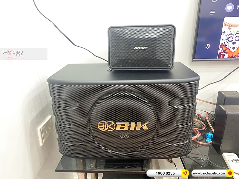 Lắp đặt dàn karaoke trị giá khoảng 15 triệu cho anh Công tại Hà Nội (BIK BJ-S668, BKSound DKA 6500)