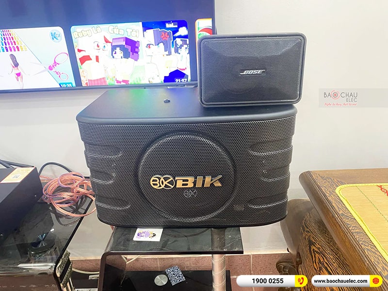 Lắp đặt dàn karaoke trị giá khoảng 15 triệu cho anh Công tại Hà Nội (BIK BJ-S668, BKSound DKA 6500)