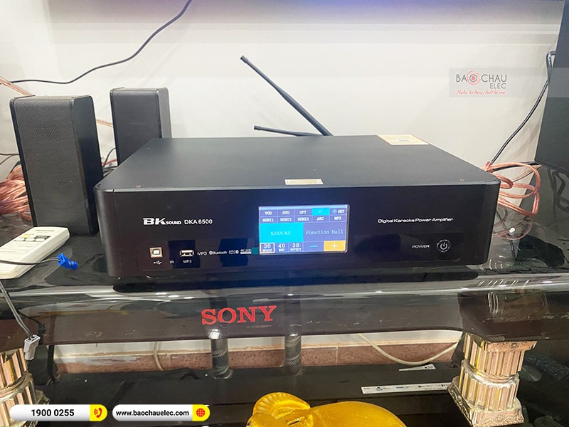 Lắp đặt dàn karaoke trị giá khoảng 15 triệu cho anh Công tại Hà Nội (BIK BJ-S668, BKSound DKA 6500)