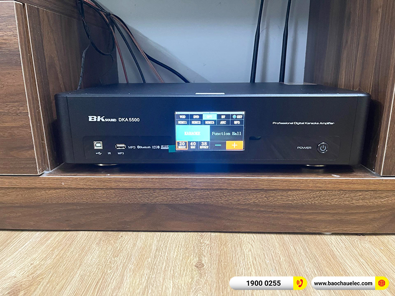 Lắp đặt dàn karaoke trị giá hơn 15 triệu cho anh Quân tại Hà Nội (Denon DP-C10, BKSound DKA 5500) 