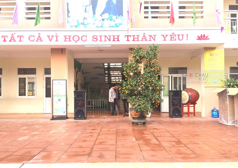 Dàn âm thanh hội trường cho trường Tiểu Học, Võng La h5