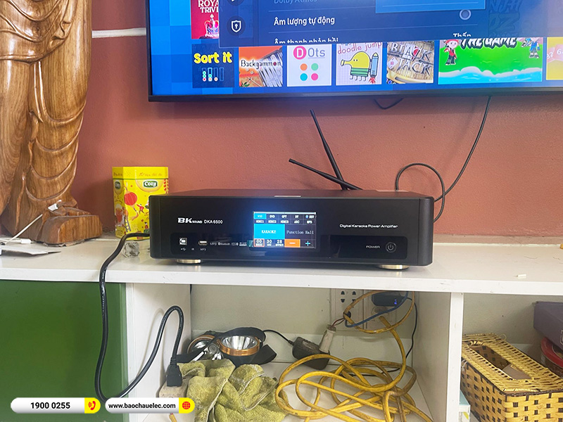 Lắp đặt dàn karaoke trị giá khoảng 20 triệu cho anh Tiền tại Hà Nội (BIK BJ-S968, BKSound DKA 6500) 