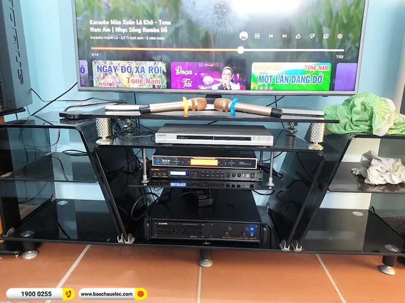Lắp đặt dàn karaoke trị giá hơn 40 triệu cho chú Tảo tại Hà Nội (Domus DP6120 Max, VM620A, BPR-8500, SW612B, UGX12 Gold) 