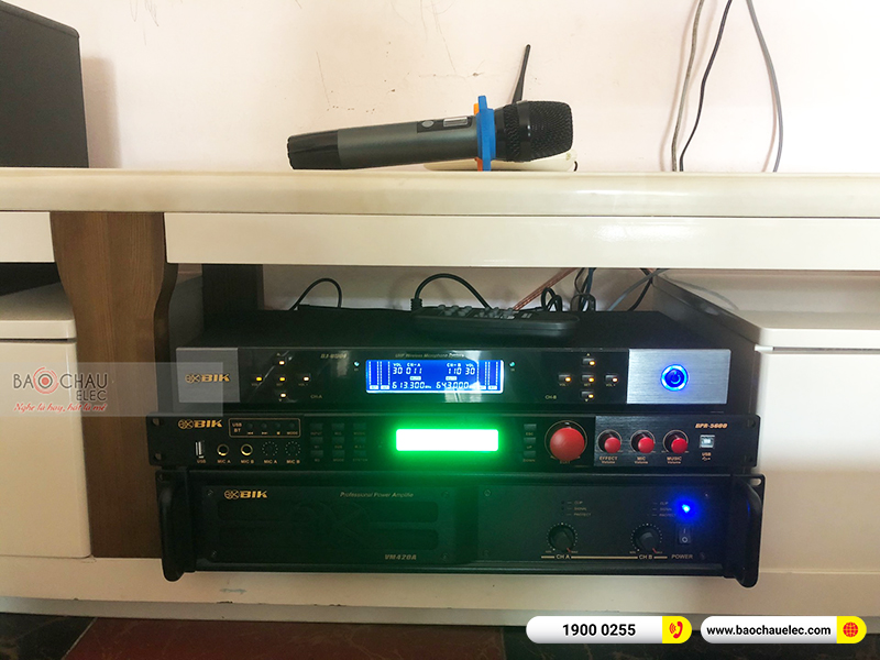 Lắp đặt dàn karaoke gia đình anh Khương