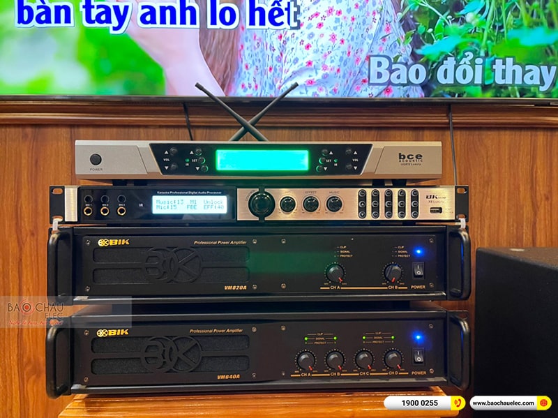 Lắp đặt dàn karaoke anh Sáng tại Bắc Giang