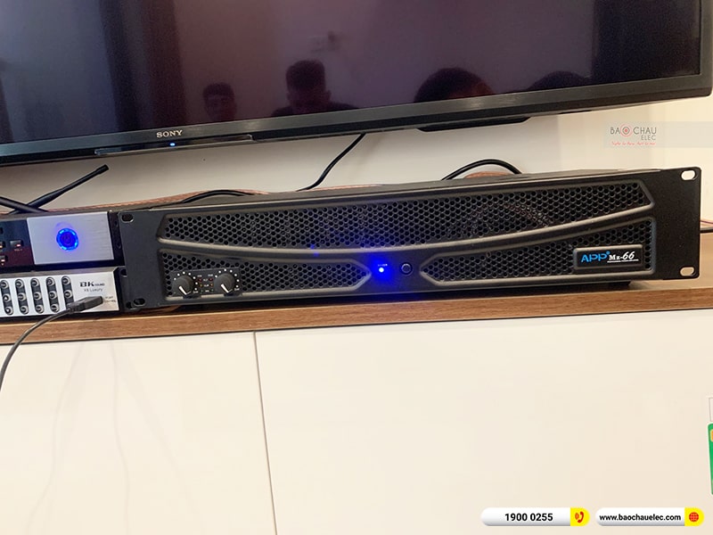 Lắp đặt dàn karaoke trị giá khoảng 30 triệu cho anh Bình tại Hà Nội (Domus DP6100 Max, APP MZ-66, X6 Luxury, SW512C, BJ-U500)