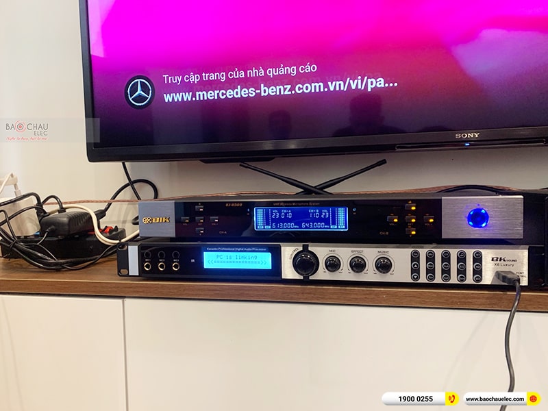 Lắp đặt dàn karaoke trị giá khoảng 30 triệu cho anh Bình tại Hà Nội (Domus DP6100 Max, APP MZ-66, X6 Luxury, SW512C, BJ-U500)