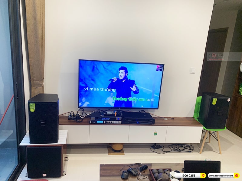 Lắp đặt dàn karaoke trị giá khoảng 30 triệu cho anh Bình tại Hà Nội (Domus DP6100 Max, APP MZ-66, X6 Luxury, SW512C, BJ-U500)