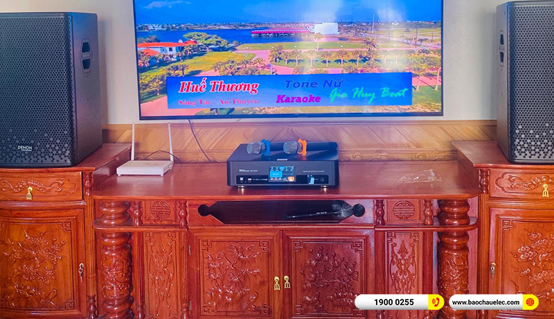 Lắp đặt d&agrave;n karaoke trị gi&aacute; hơn 20 triệu cho anh Hiệp tại Hải Ph&ograve;ng (Denon DP-R212, BKSound DKA 6500) 