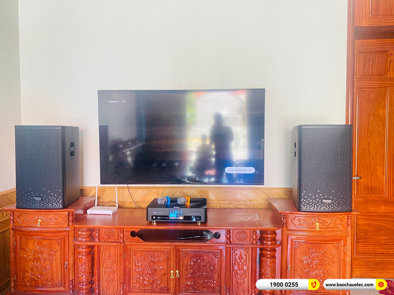 Lắp đặt d&agrave;n karaoke trị gi&aacute; hơn 20 triệu cho anh Hiệp tại Hải Ph&ograve;ng (Denon DP-R212, BKSound DKA 6500) 