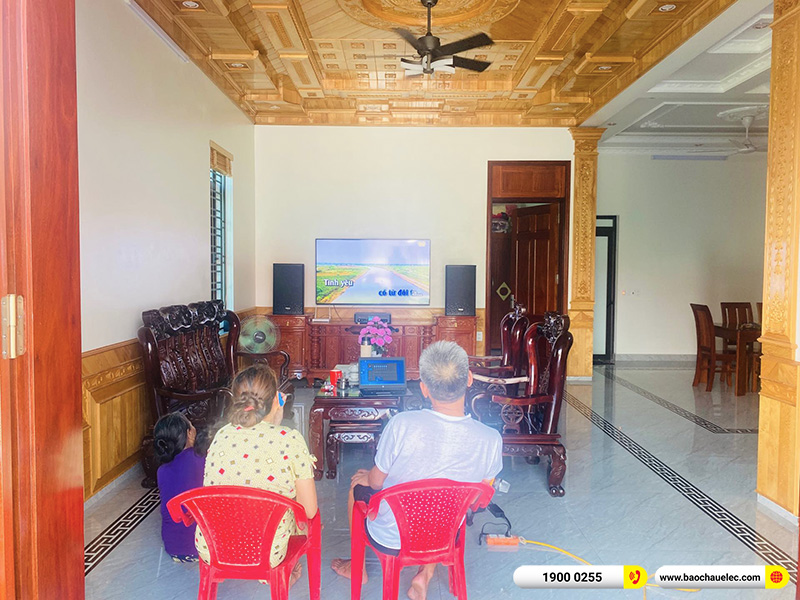 Lắp đặt d&agrave;n karaoke trị gi&aacute; hơn 20 triệu cho anh Hiệp tại Hải Ph&ograve;ng (Denon DP-R212, BKSound DKA 6500) 
