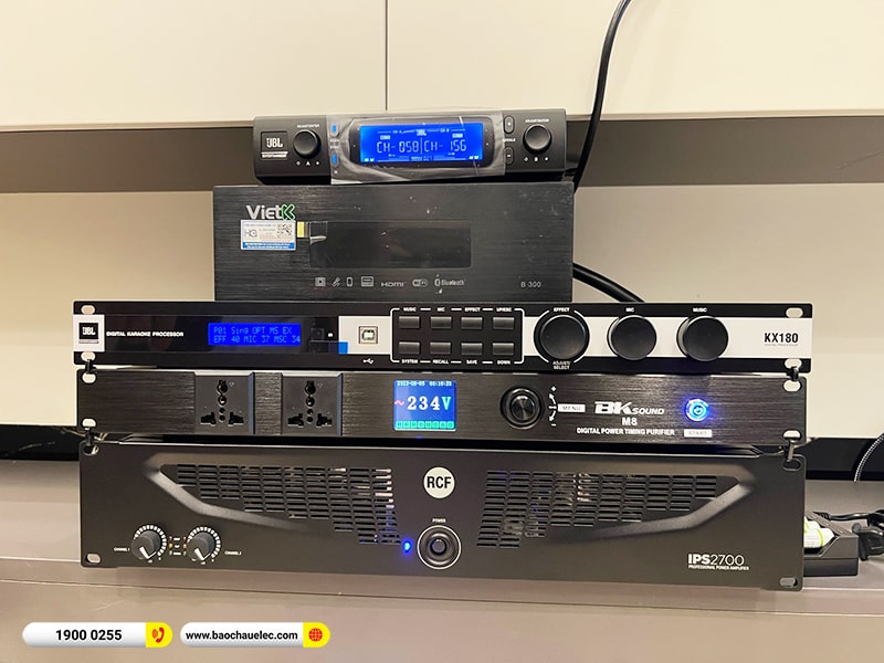 Lắp đặt dàn karaoke trị giá 100tr cho anh Hùng tại Hà Nội (RCF CMAX 4110, IPS 2700, KX180A, Pasion 12SP, VM300, BKSound M8,…) 