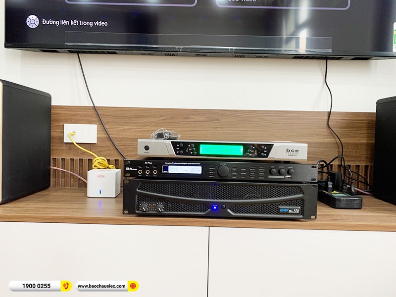 Lắp đặt dàn karaoke trị giá hơn 40 triệu cho cô Lan tại Hà Nội (JBL Pasion 12, APP MZ86, X5 Plus, SW612C, BCE UGX12) 
