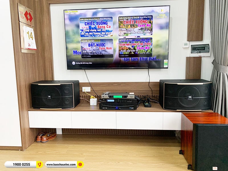 Lắp đặt dàn karaoke trị giá hơn 40 triệu cho cô Lan tại Hà Nội (JBL Pasion 12, APP MZ86, X5 Plus, SW612C, BCE UGX12) 