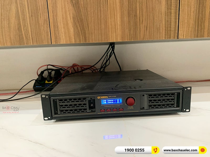 Lắp đặt dàn karaoke gia đình anh Đan tại Hà Nội