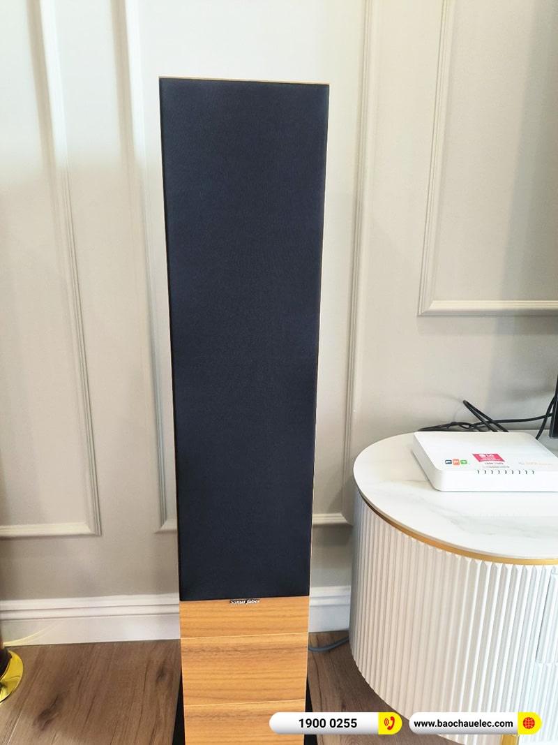 Lắp đặt dàn nghe nhạc trị giá hơn 70 triệu cho anh Sơn tại Hà Nội (Sonus Faber Lumina III, Marantz PM8006) 
