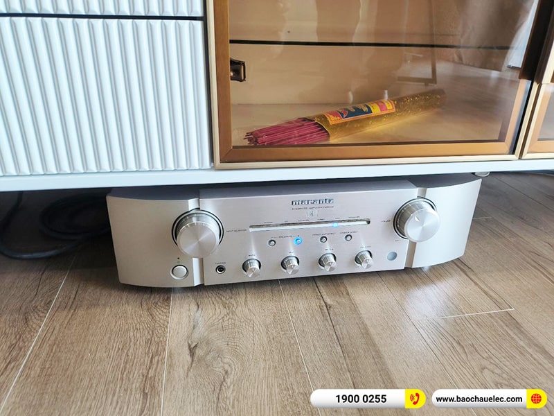 Lắp đặt dàn nghe nhạc trị giá hơn 70 triệu cho anh Sơn tại Hà Nội (Sonus Faber Lumina III, Marantz PM8006) 