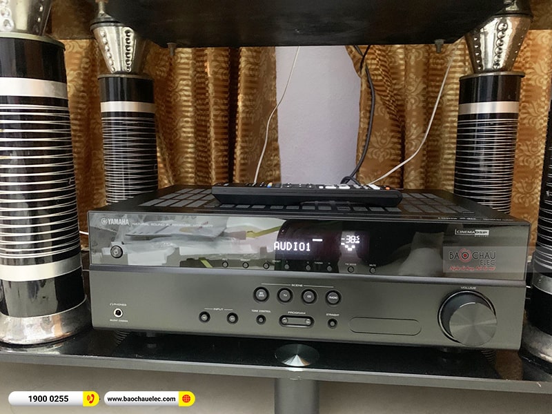 Lắp đặt dàn âm thanh 5.1 xem phim, nghe nhạc Yamaha YHT-1840 trị giá khoảng 10 triệu cho anh Lộc tại Hà Nội