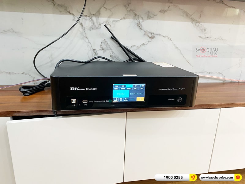 Lắp đặt dàn karaoke trị giá khoảng 15 triệu cho anh Can tại Hà Nội (Paramax F1000 New, BKSound DKA 5500) 
