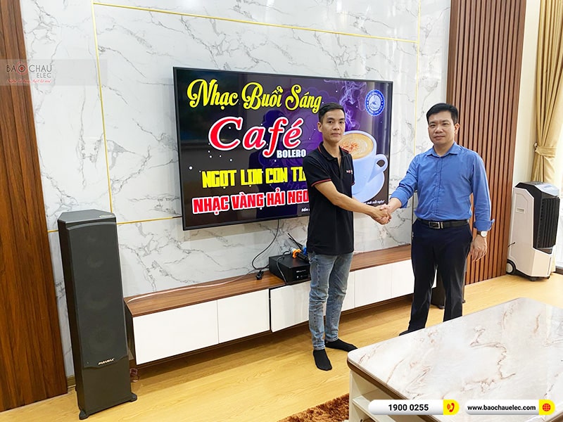 Lắp đặt dàn karaoke trị giá khoảng 15 triệu cho anh Can tại Hà Nội (Paramax F1000 New, BKSound DKA 5500) 