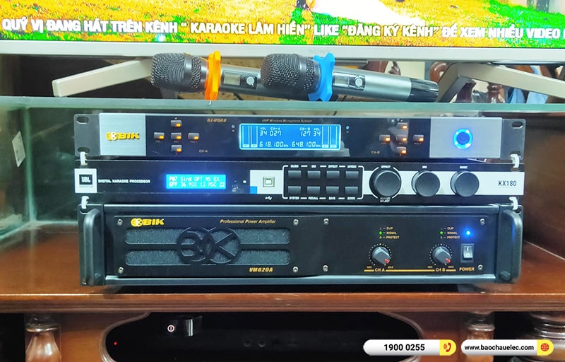 Lắp đặt dàn karaoke trị giá gần 50 triệu cho anh Chiến tại Hà Nội (Denon DN-512, VM620A, JBL KX180A, SW612B, BIK BJ-U500)