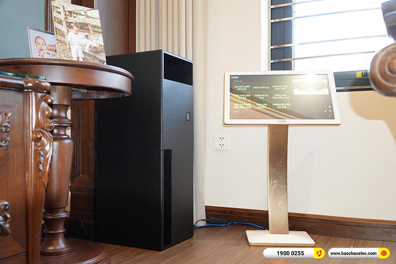 Lắp đặt dàn karaoke trị giá khoảng 210 triệu cho anh Dũng tại Hà Nội (RCF CMAX 4112, BPA-8200, K9900II Luxury, S8015LP, VM300, 4K Plus 6TB, Màn 22inch)