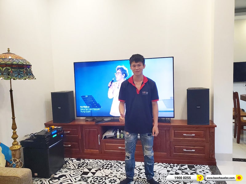 Lắp đặt dàn karaoke trị giá khoảng 40 triệu cho anh Hoàn tại Hà Nội (Denon DN510, VM620A, BPR-5600, SW512, U900 Plus X)