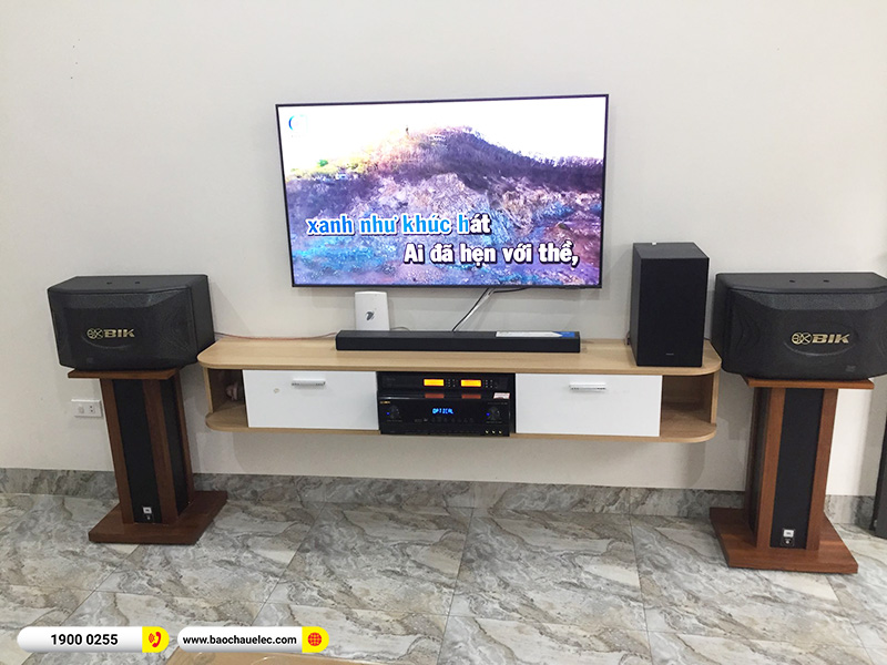 Lắp đặt dàn karaoke BIK hơn 15tr cho anh Linh tại Hà Nội (BIK BQ-S63, BIK BJ-A88, BCE U900 Plus Ver 2)