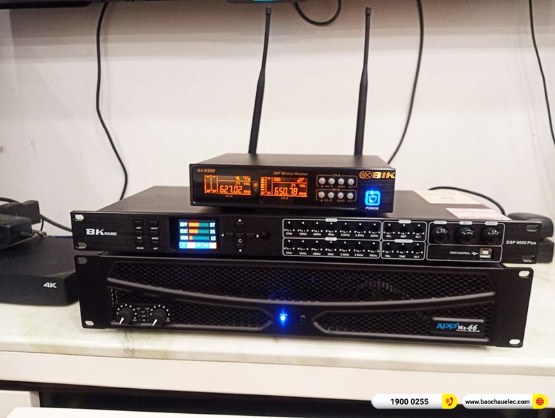 Lắp đặt dàn karaoke trị giá hơn 30 triệu cho anh Long tại Hà Nội (Denon R-310, APP MZ-46, DSP-9000 Plus, SW312C, BJ-U100) 