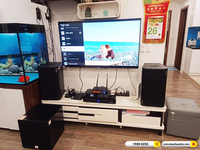 Lắp đặt dàn karaoke trị giá hơn 30 triệu cho anh Long tại Hà Nội (Denon R-310, APP MZ-46, DSP-9000 Plus, SW312C, BJ-U100)