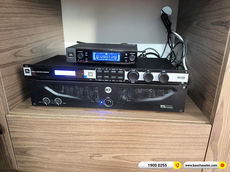 Lắp đặt dàn karaoke trị giá hơn 100 triệu cho anh Nam tại Hà Nội (RCF CMAX 4110, IPS 2700, KX180A, Polk HTS12, JBL VM200) 