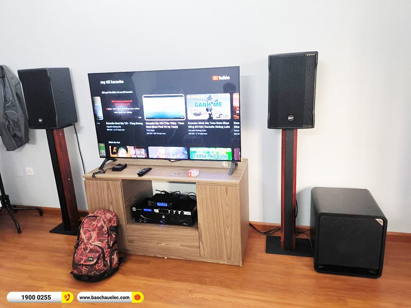 Lắp đặt dàn karaoke trị giá hơn 100 triệu cho anh Nam tại Hà Nội (RCF CMAX 4110, IPS 2700, KX180A, Polk HTS12, JBL VM200) 