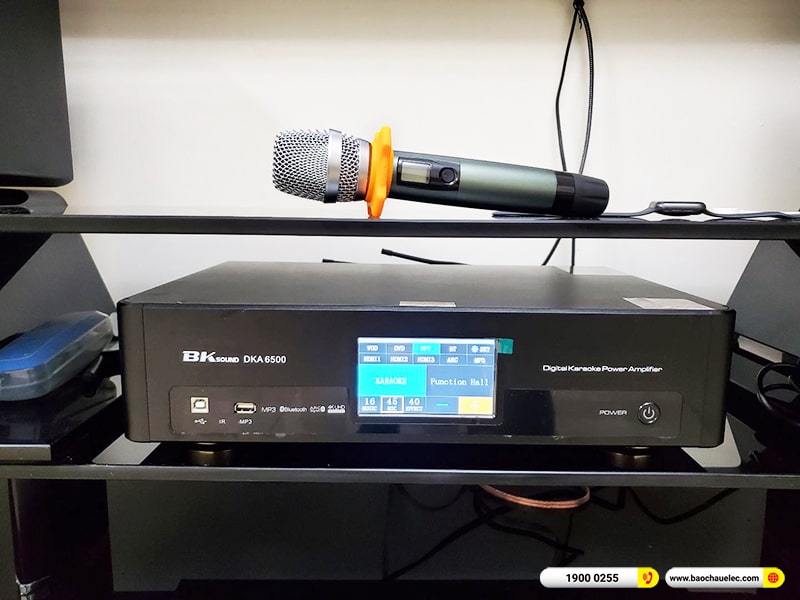 Lắp đặt dàn karaoke trị giá hơn 20 triệu cho anh Phương tại TPHCM (BIK BJ-S768, BKSound DKA 6500, BIK BJ-W25A) 