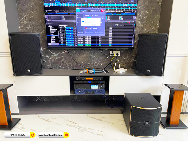 Lắp đặt dàn karaoke trị giá hơn 80 triệu cho anh Thắng tại Đồng Nai (RCF EMAX 3112 MK2, Crown T7, K9900II Luxury, 12SP, UGX12 Plus,…) 