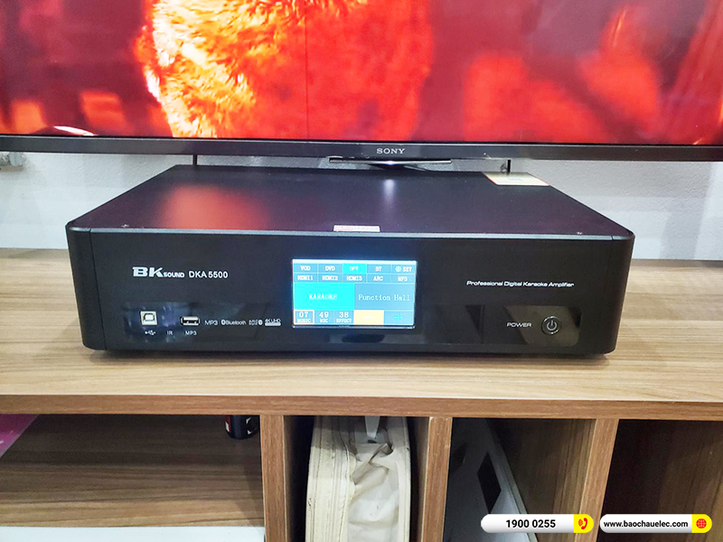Lắp đặt dàn karaoke trị giá khoảng 20 triệu cho anh Toàn tại Hà Nội (BIK BJ-S668, BKSound DKA 5500)