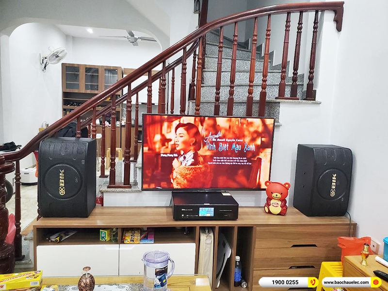 Lắp đặt dàn karaoke trị giá khoảng 20 triệu cho anh Toàn tại Hà Nội (BIK BJ-S668, BKSound DKA 5500)