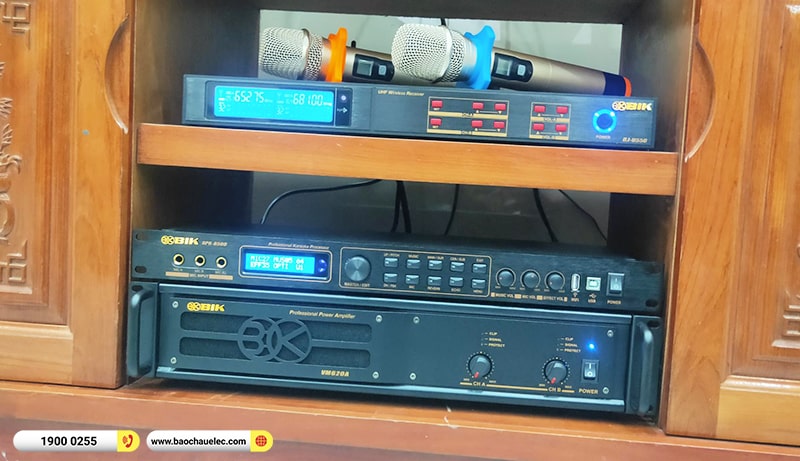Lắp đặt dàn karaoke trị giá hơn 40 triệu cho anh Tuyên tại Hà Nội (BMB CSS 1210SE, VM620A, BPR-8500, BIK BJ-U550) 