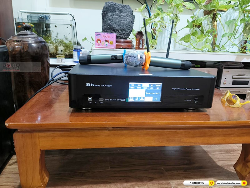Lắp đặt dàn karaoke trị giá hơn 20 triệu cho anh Vỹ tại Hà Nội (Domus DP6100, BKSound DKA 8500, SW512B) 