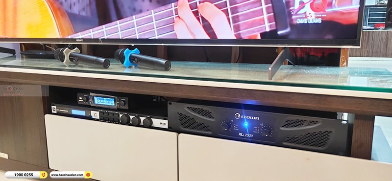 Lắp đặt dàn karaoke trị giá hơn 50 triệu cho chị Thủy tại Hà Nội (JBL KP4010 G2, Crown Xli2500, JBL KX180A, JBL A120P) 