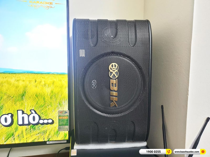 Lắp đặt dàn karaoke BIK hơn 15tr cho chú Thái tại Hà Nội (BIK BJ-S668, BKSound DKA 6500)