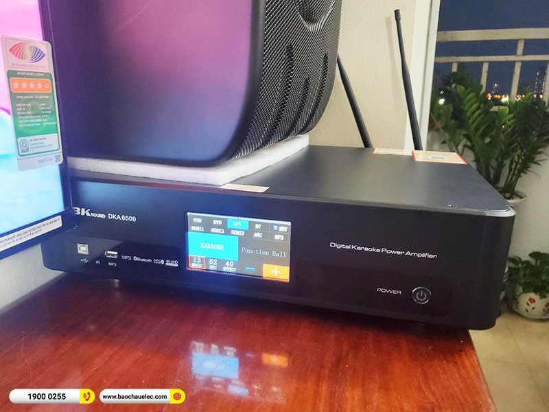 Lắp đặt dàn karaoke BIK hơn 15tr cho chú Thái tại Hà Nội (BIK BJ-S668, BKSound DKA 6500)
